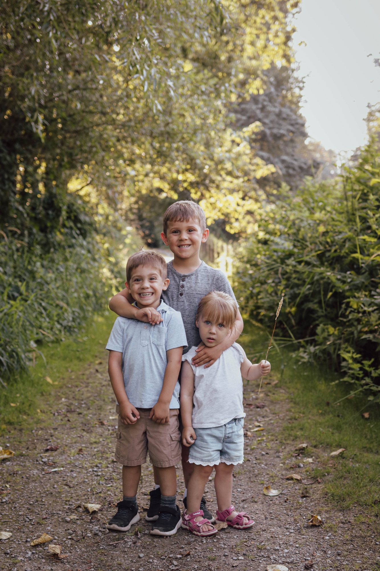 Siblings on a country lane — McManus Photography